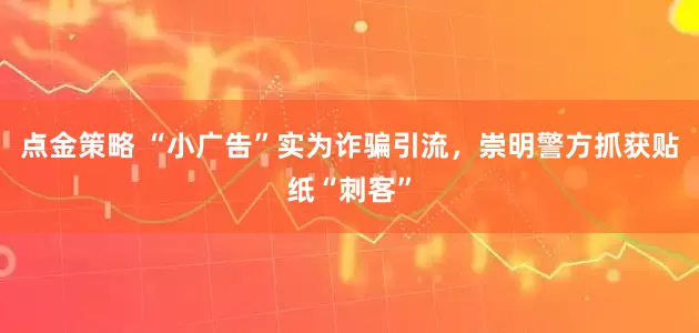 点金策略 “小广告”实为诈骗引流，崇明警方抓获贴纸“刺客”