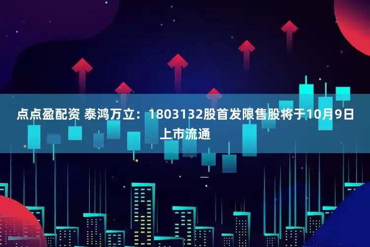 点点盈配资 泰鸿万立：1803132股首发限售股将于10月9日上市流通